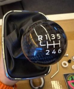 Carbon Fiber 6-Speed Manual Shift Knob & Leather Boot